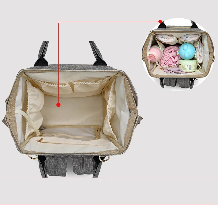 Модный многофункциональный водонепроницаемый рюкзак для мамы, Детский рюкзак для ухода за младенцем, рюкзак для больших подгузников для кормления, сумка для подгузников