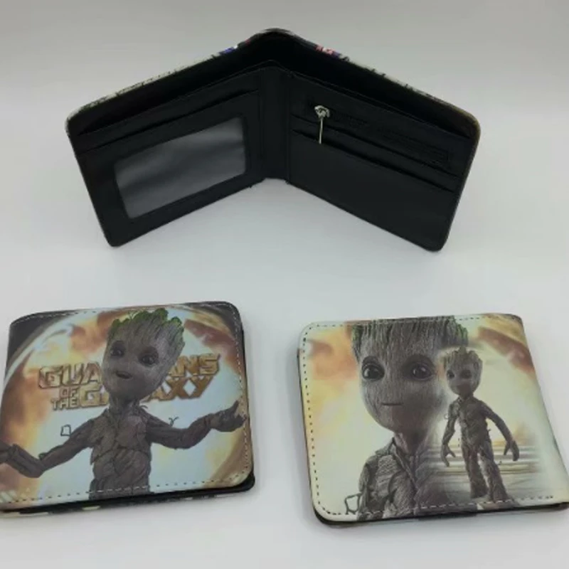 Disney кошелек из натуральной кожи для мальчиков и девочек модный короткий двойной