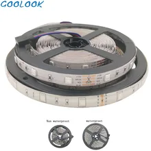 Goolook SMD 5m AC/DC 12V 5050 2835 цветных(RGB) светодиодных лент светильник светодиодный светильник лента диод RGB ленты водонепроницаемых лент не мощность без контроллера
