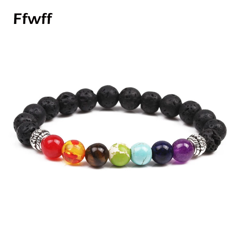 

FFWFF Fashion 8mm Handmade Lava Stone Original Bracelet Men Natural Stone Bracelets Best Friend Gift Jewelry Pulseira Masculina