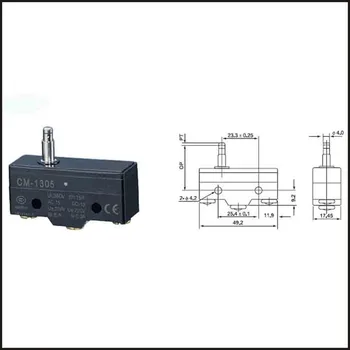 

Switch travel limit switch 24A Electrical Safety Key Interlock switch Compact Prewired Limit micro switch CM-1305
