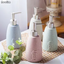 NOOLIM, нордическая керамическая бутылка для дезинфицирующего средства для рук, креативная бутылка для геля для душа, отельный лосьон, бутылка для жидкого мыла, портативный диспенсер для мыла