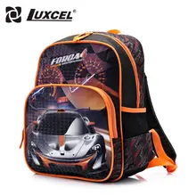 Luxcel waterproof Boy School Backpack Racing Car cartoon children schoolbag kids baby bags escolar mochila