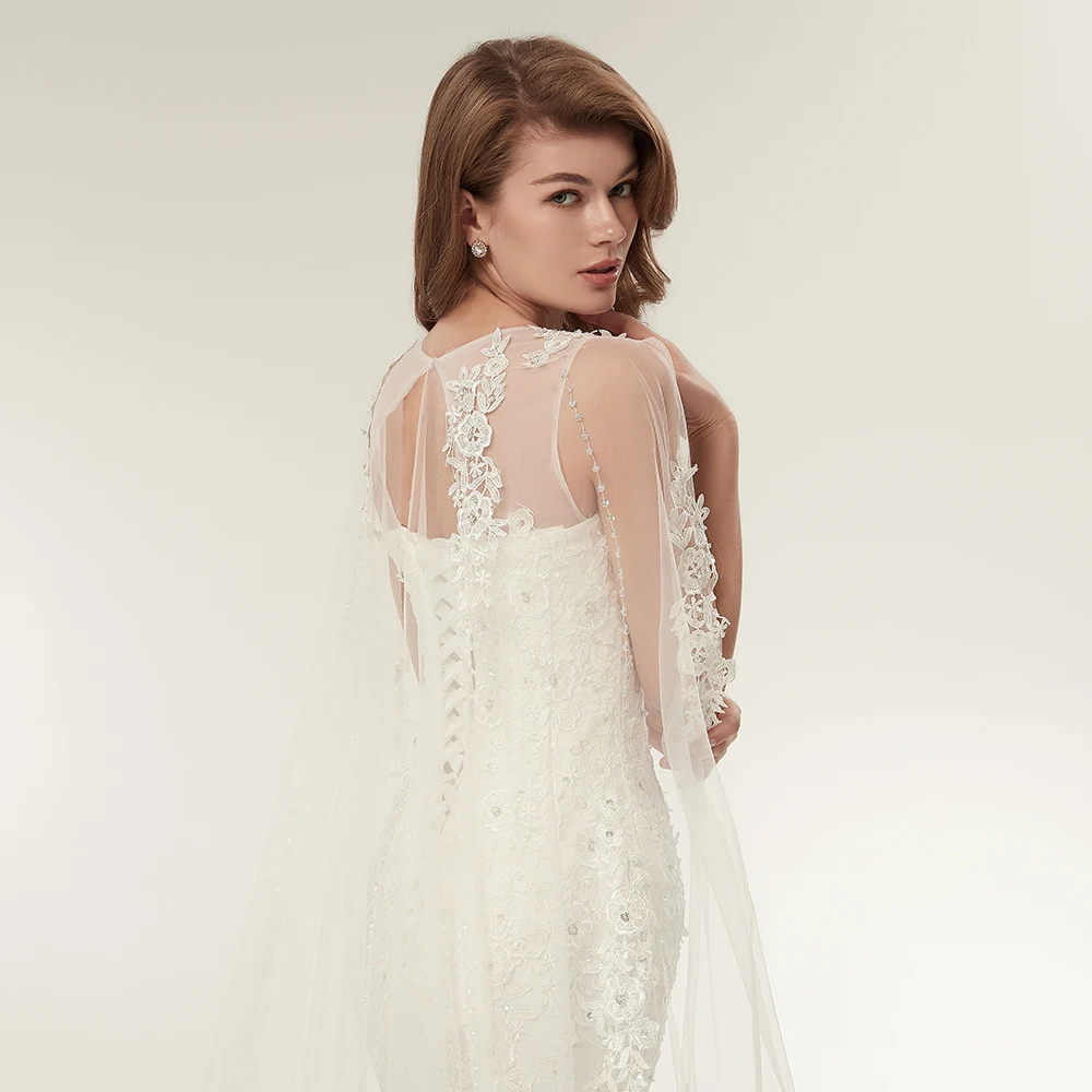 Fansmile Vestido De Noiva под заказ плюс размер кружева русалка свадебное платье настоящая фотография винтажные подвенечные Свадебные платья FSM-112M