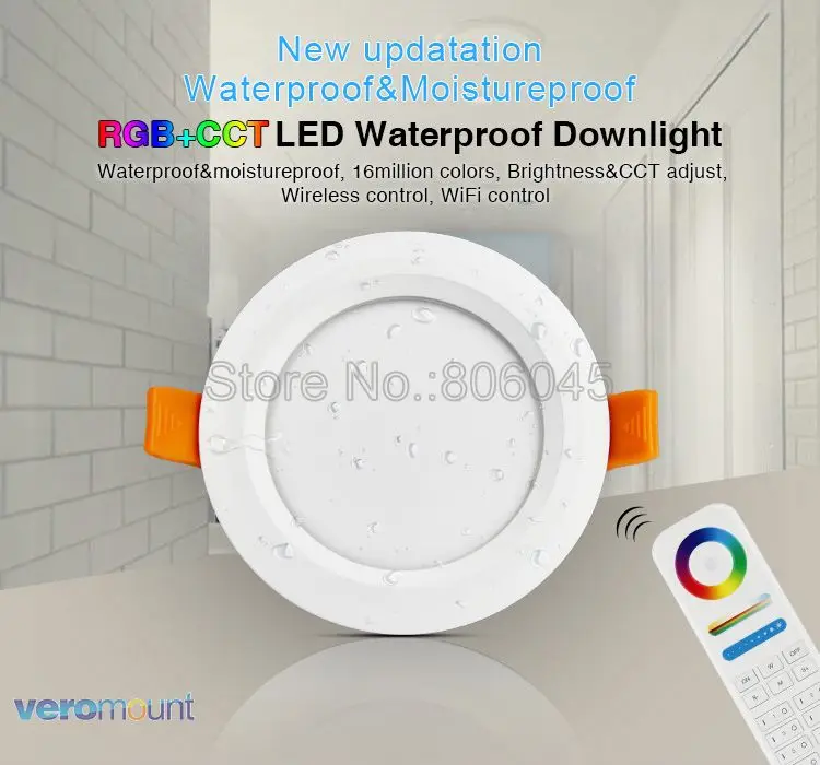 Milight 6W 9W 12W 15W 18W 25W RGB+CCT LED Downlight Ceiling Spotlight AC110V 220V FUT060 061 062 063 064 065 066 068 069