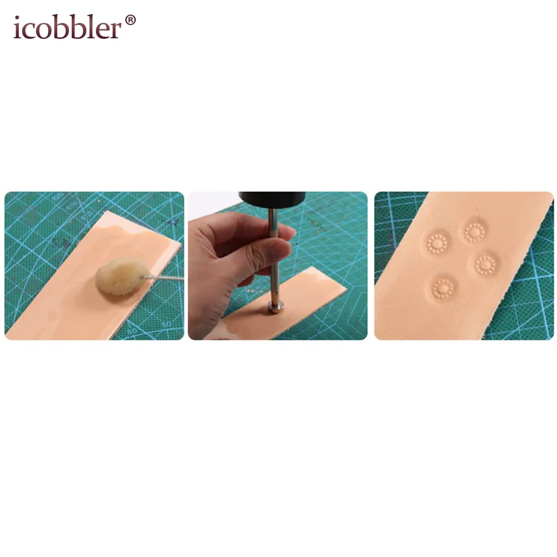 Leather Craft Working Flowers Embossing Patterns Carving DIY Engraving Tools Handmade Metal Stamp and Die Sets Stamping Tool Leather Craft Stamps