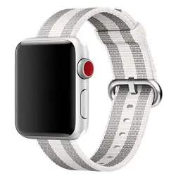 Тканые нейлон группа для 42 мм Apple Watch Series 3 38 мм запястье браслет ремешок для iwatch 2 1 ремешок для часов спортивные edition