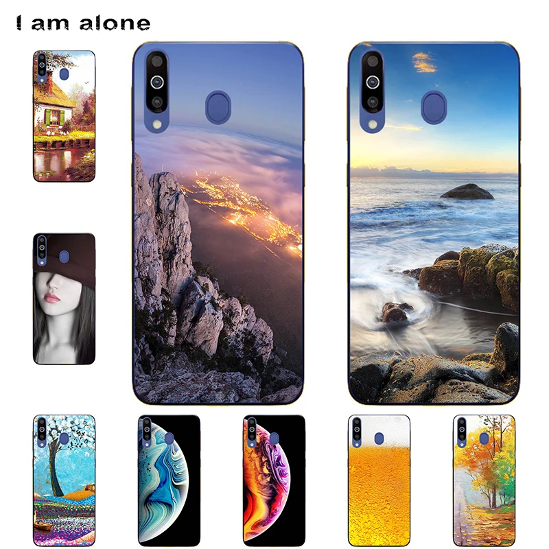 I am alone Phone Cases For Samsung Galaxy M30 2019 6.4 inch Soft TPU Bags Mobile Fashion Printed Free Shipping |