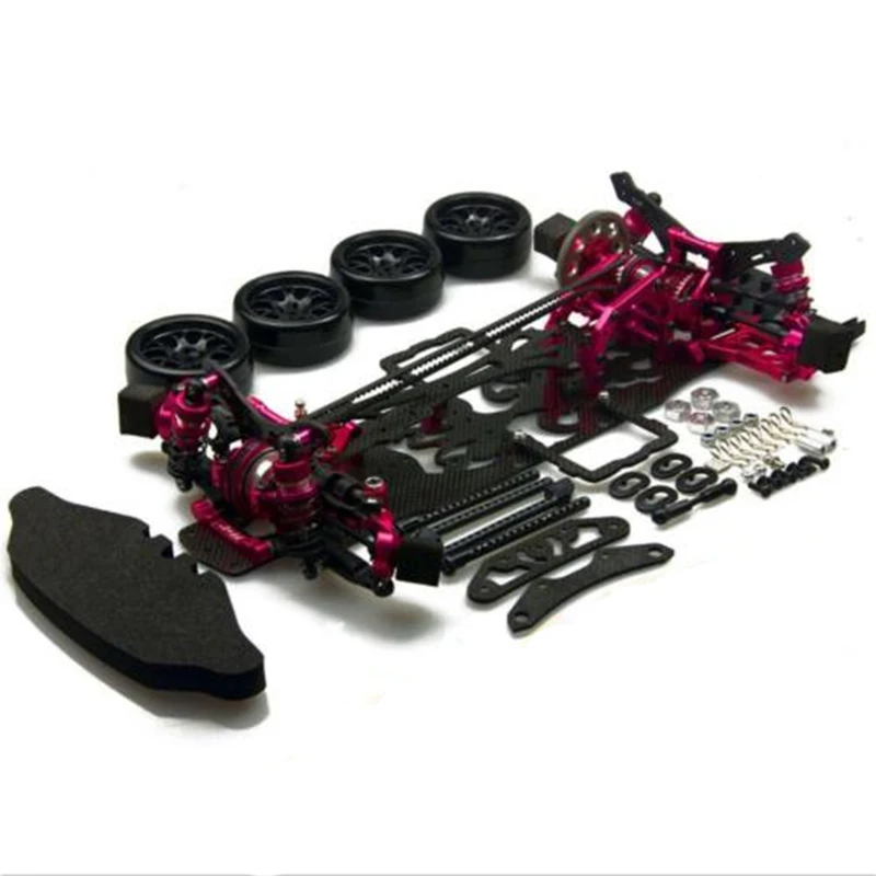 1/10 сплав и карбон SAKURA D4 AWD EP Drift Racing Car Frame Kit # KIT D4AWD|sakura d4|sakura d4 awdcar frame |