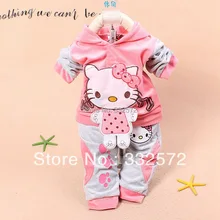 Nouveau printemps automne bébé vêtements piste de velours costume fille robe bébé fille nouveau-né casual robe Livraison gratuite