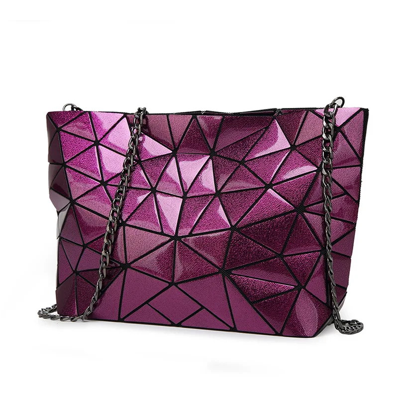 2018 новые модные женские туфли геометрический Crossbody Сумка Женская ромб цепи мешок