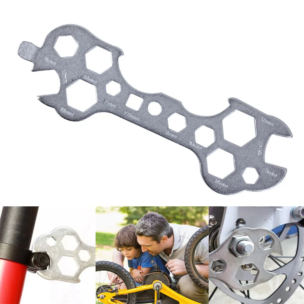 

2019 New Multitool Portable Wrench 8-17mm Hex Wrench Spanner Bicycle Repair Hand Tools #NE1212