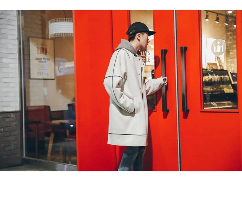 Warm Male Trench Coat Wool Liner Long Thick Fleece Jacket Men Fur Inside Parka Winter Jackets  (37)