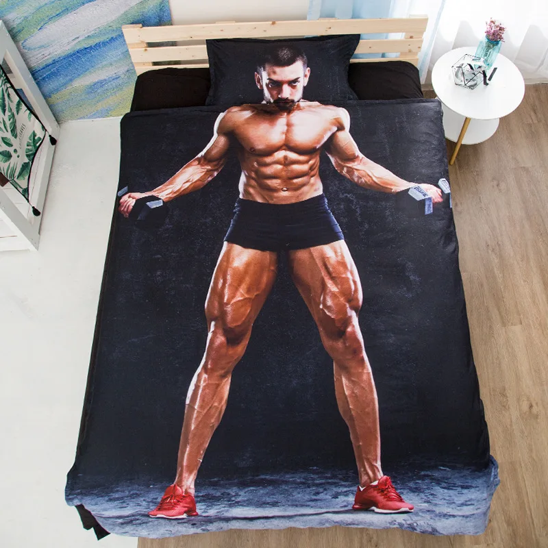 Bedding Set Sanding Special Forces Muscle Men Boxers Astronauts