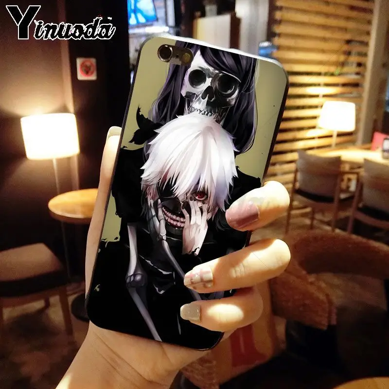 Yinuoda Токийский вурдалак аниме Kaneki Ken мягкий силиконовый черный чехол для телефона для iPhone X XS MAX 6 6s 7 7plus 8 8Plus 5 5S SE XR