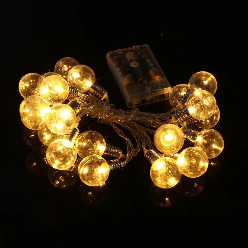 

Globe String Lights with 20/40 Clear Bulbs UL listed for Indoor & Outdoor Light Decoration for Garden Christmas Party Wedding