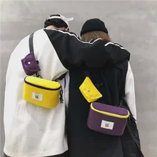 Новая индивидуальная двухкомпонентная композитная сумка, персонализированная, хит, цветная поясная сумка, модная нагрудная сумка, Повседневная сумка через плечо