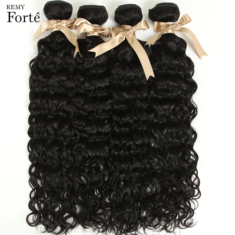Remy Forte 30 дюймов волна воды бразильские волосы Weave Связки Дело человеческих волос для наращивания продавцов мокрые и волнистые человеческие
