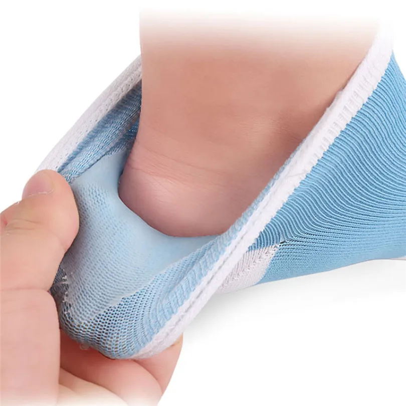Moisturizing Gel Heel Socks Socks Women Funny Half Heel Four-Color SPA Socks Solid 1 Pair Socks Casual Calcetines 30JUN41
