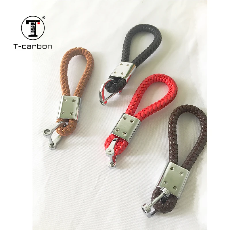 

Car Keyring For Infiniti 3D Logo Business Keychain Braided Genuine Leather Zinc Alloy Car Key Ring Auto Accessories