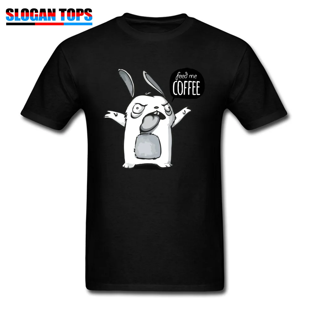 Crew Neck feed me coffee 100% Cotton Men's T-Shirt Casual Short Sleeve T Shirt New Coming Leisure T Shirts Free Shipping feed me coffee black