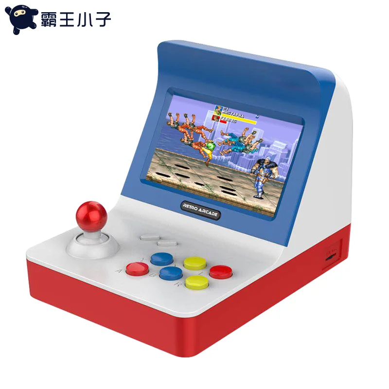 Powkiddy A8 Ретро аркадная портативная игровая консоль встроенный 3000 классических