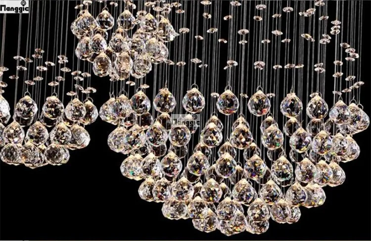 Moderne Блеск Kroonluchters Armatuur Dubbele Ловушка ПРИВЕЛА Hanglamp Вур Фойе Eetkamer Ресторан Decoratie|led