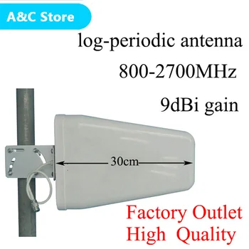 

800~2700mhz N-female Log-periodic Outdoor antenna for CDMA GSM DCS AWS WCDMA 4G-LTE signal booster free shipping factory outlet