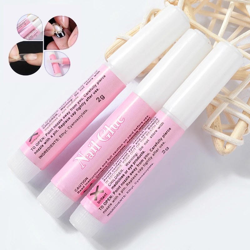 

10pcs Mini Beauty Nail Glue False Art Decorate Tips Acrylic Glue Nail Accessories High Quality Nail Art Tools Nail Gel