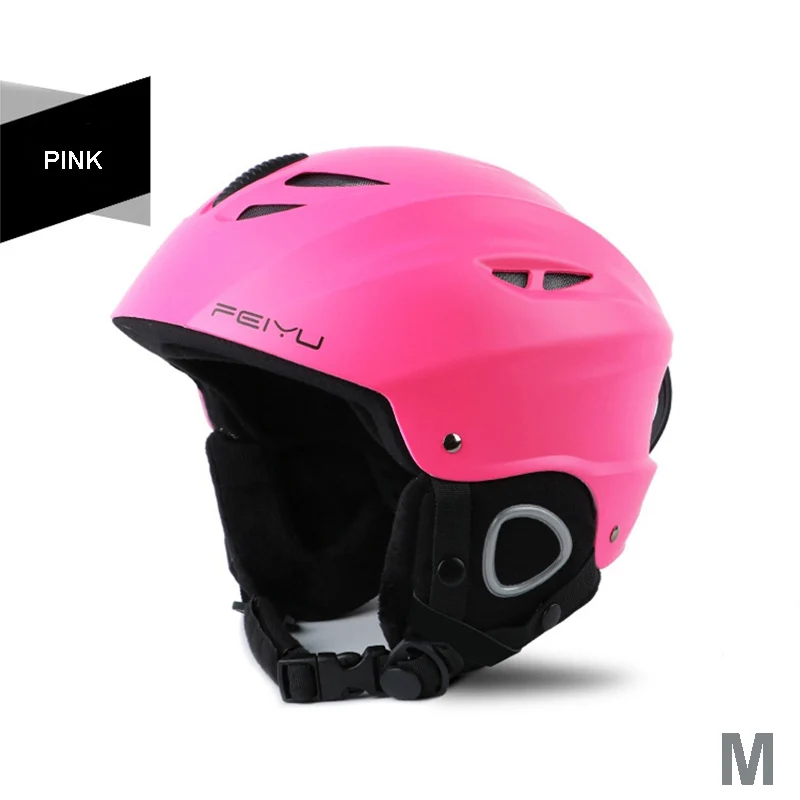 Мужской Женский шлем для катания на скейтборде, лыжах, сноуборде, велосипеде, велосипедный шлем, цельнолитый, ультралегкий, дышащий, велосипедный шлем, сертифицированный CE - Цвет: C3-Pink-M
