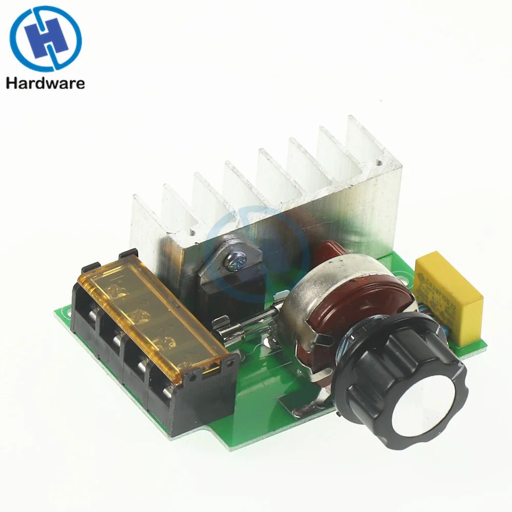 

4000W AC 220V SCR Voltage Regulator Adjustable Brush Motor Speed Temperature Control Dimmer For Lamps Water Heater