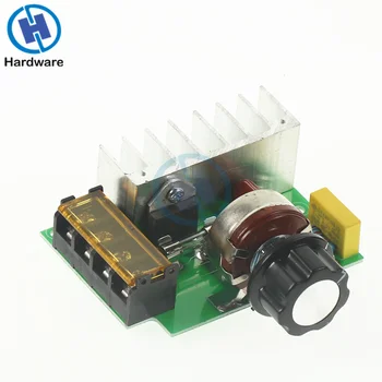 

4000W AC 220V SCR Voltage Regulator Adjustable Brush Motor Speed Temperature Control Dimmer For Lamps Water Heater