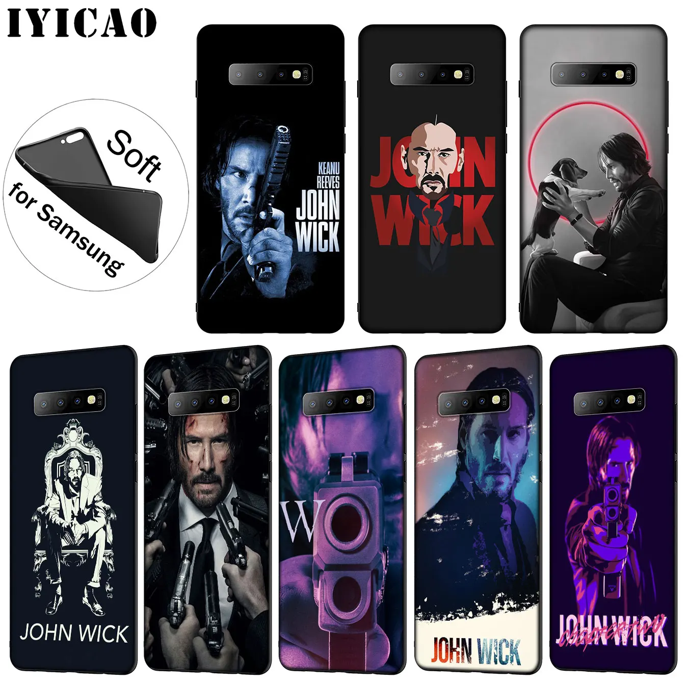 Мягкий силиконовый чехол для телефона IYICAO John Wick Chapter Samsung Galaxy S20 Ultra S10 Lite S9 S8 Plus S6 S7