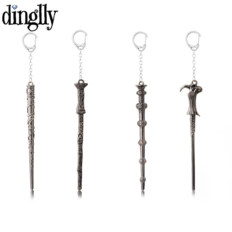 

DINGLLY Magic Hat Harri Pot Keychain For Men Wand Magic Array Charm Brand Fashion Magic Chain Key Chain Decoration Jewelry Gift