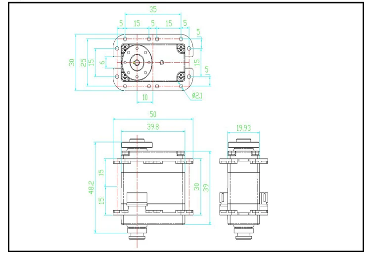 Robot Serial Bus Intelligent Servo, Feetech SCS115 Servo, 15kg cm Torque, Speed Voltage Load Position Temperature Feedback (11)