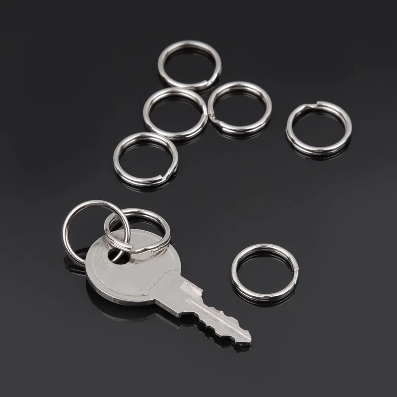 

2018 30pcs 15mm Key Ring Stainless Steel Split Keychain EDC Round Loop Hoop Buckle Aug21_33