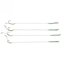 5 шт. оборудование для прикорма для волос, крюки, готовые к изготовлению, колючий крючок, готовая привязанная Высокоуглеродистая Сталь, колючая крючок, нейлоновая линия, поворотный 2/4/6/8