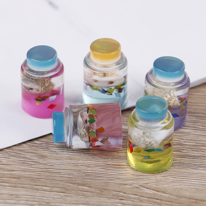 1 шт. слизь в виде ракушки звезда стеклянная бутылка DIY игрушка коричневый Штурмовое снаряжение слайм поставки наполнитель украшения подарок игрушка для детей и взрослых аксессуары