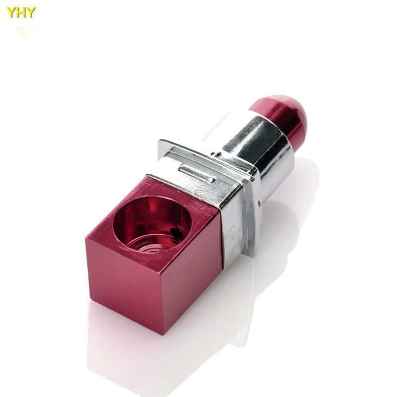 Lipstick Smoking Pipes Tobacco Cigarette Lady Smoking Pipes Fashion Magic Lipstick Pipes Mini Portable Metal Lady Gift Smoking06