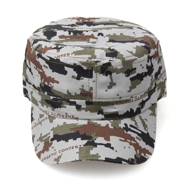 Mens Womens Ladies Camo Camouflage Army Curved Peak Baseball Cadet Cap Hat