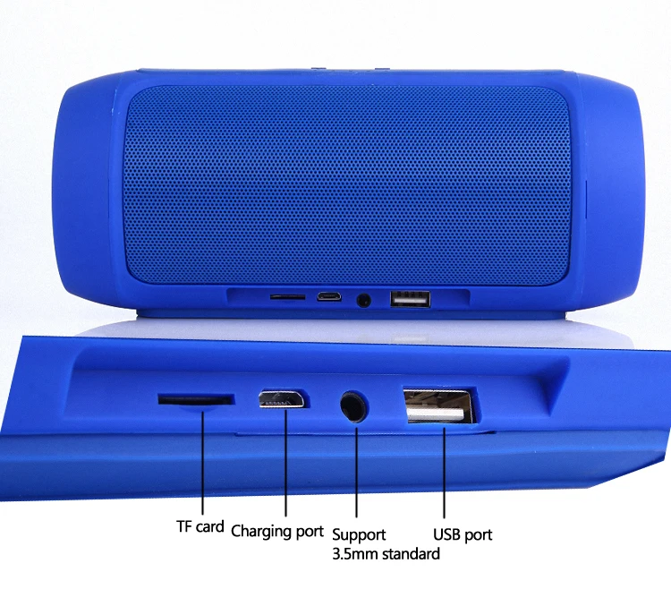 Портативный беспроводной Bluetooth динамик стерео Hi-Fi стерео динамик сабвуфер двойной динамик fm-радио USB TF карта MP3