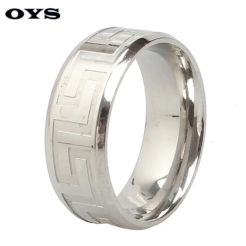 Drop Ship Hot Sale 316L font b Titanium b font Stainless Steel Simple Biker Wrench Man