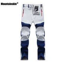 Горные мужские Зимние флисовые штаны для спорта на открытом воздухе, водонепроницаемые, для пеших прогулок, скалолазания, Походов, Кемпинга, мужские брюки VA209