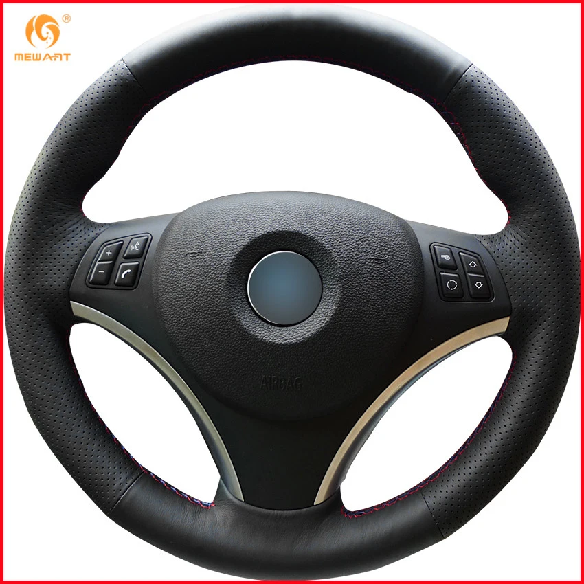 Чехлы MEWANT из искусственной кожи для руля BMW E90 320i 325i 330i 335i E87 120i 130i 120d|car steering wheel