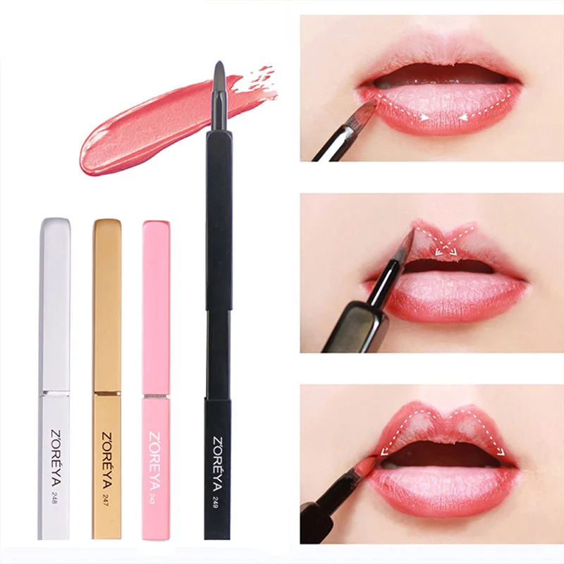 

Retractable Lip Brush Beauty Make Up Tool 4 Color To Choose Portable Dustproof Cosmetic Brush Easy To Use And Take Wand Brushes