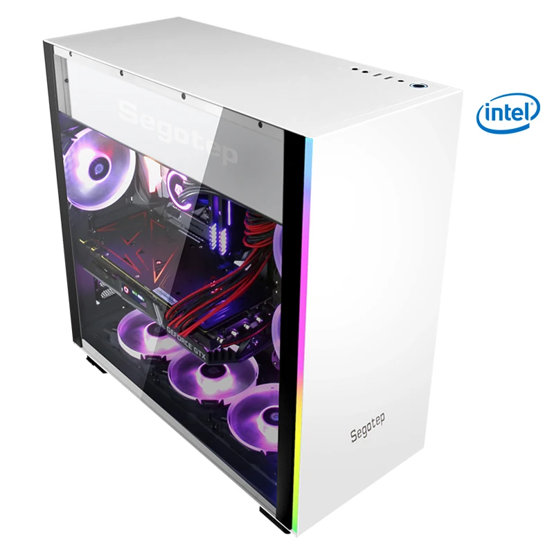 

GETWORTH S11 I7 9700K Gaming PC Desktops Computer Intel Core RTX2070 16GB DDR4 3000MHz Intel 256GB SSD Free RGB Fans High End