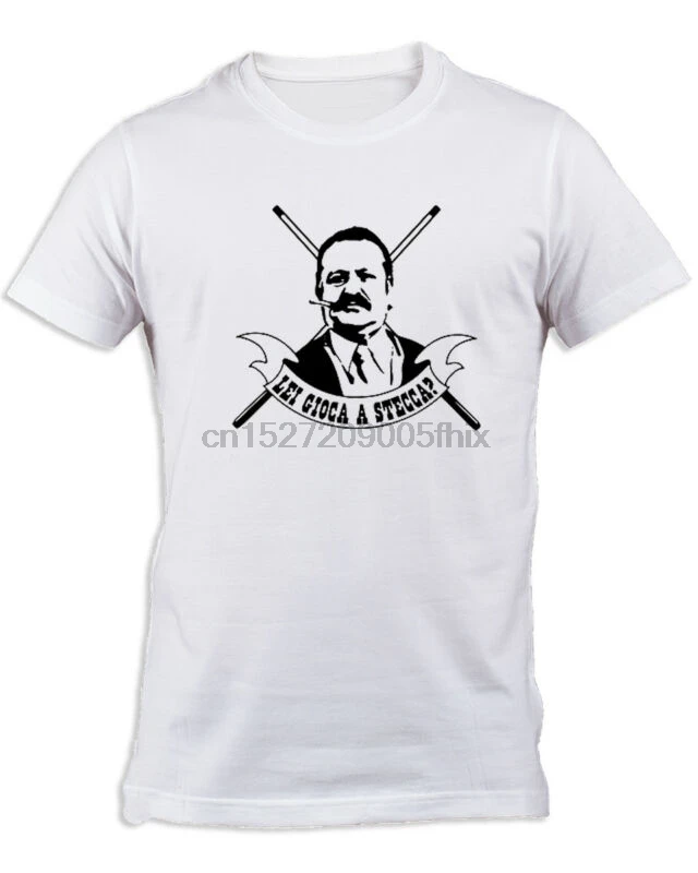 

T-shirt Fantozzi Catellani Lei gioca a steccabianca ottimo cotone comici italia
