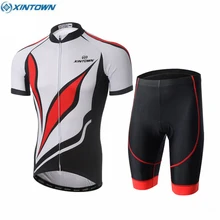 XINTOWN дышащий Ropa Ciclismo спортивные майки для велоспорта Мужская велосипедная одежда рубашки для горного велосипеда Топ нагрудник шорты комплект
