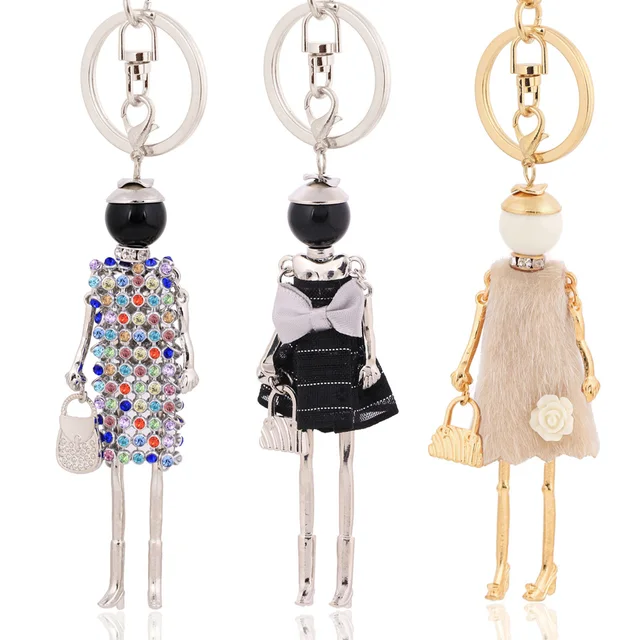 chenlege wholesale fashion key chains bag keyrings charms ladies