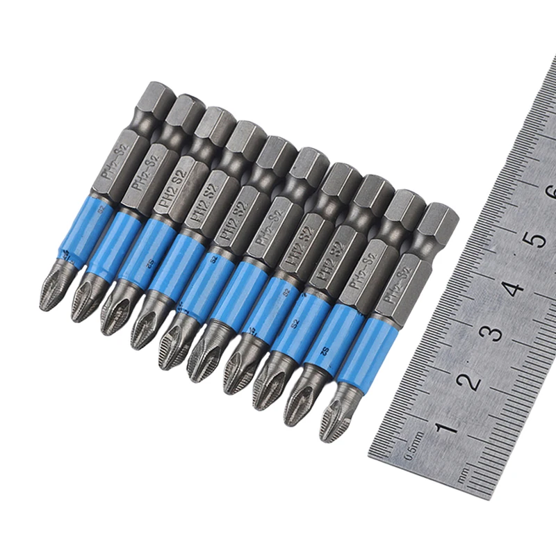 DEKO PT06 10 шт 1/4 &quotшестигранный магнитный набор сверл с противоскользящей длинной